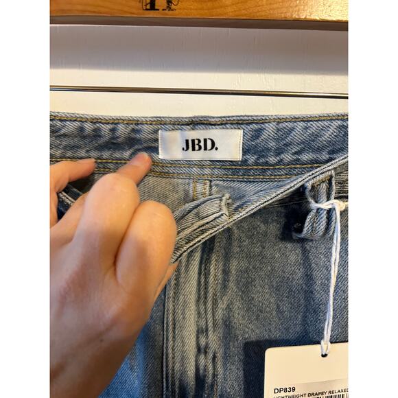 Just Black Denim Jeans Size 31 Wide Leg - Picture 4 of 8